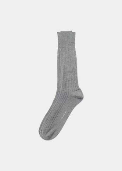 Men's Ralph Lauren Rib-Knit Cotton Socks | 541396CKW